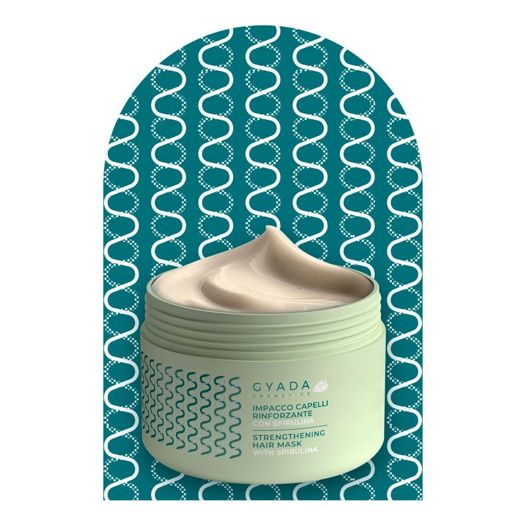 Pachet de întărire a părului cu spirulină, 3 bucăți X 250 ml Ingrijire par Naty Shop