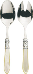 Bugatti ALCAM-N4214/15 Aladdin Salatbesteck, elfenbeinfarben, 2 Stück Kitchen Naty Shop