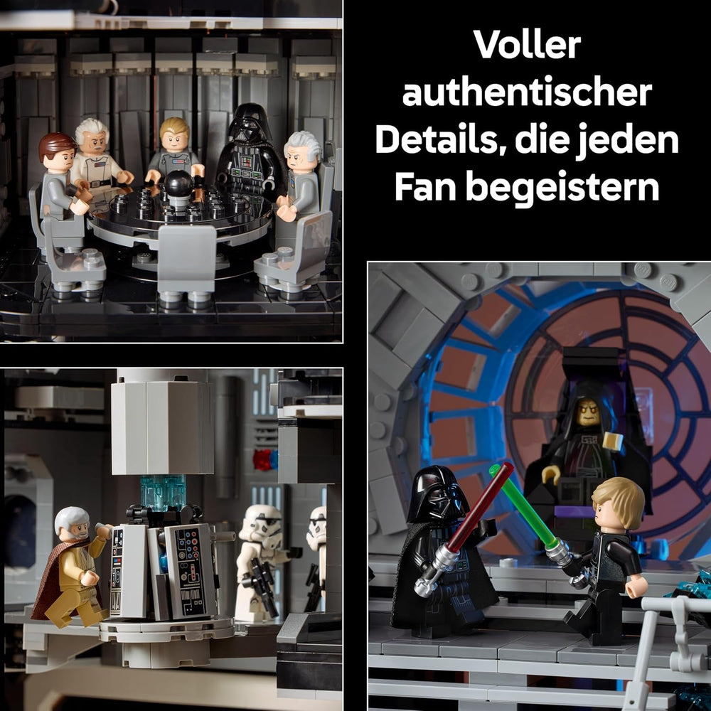 LEGO Star Wars Todesstern - Bauset für Erwachsene - Interaktives UCS-Ausstellungsmodell mit 36 Minifiguren inkl. Luke Skywalker, Han Solo & Darth Vader - Geschenk für Männer, Frauen und Fans - 75419
