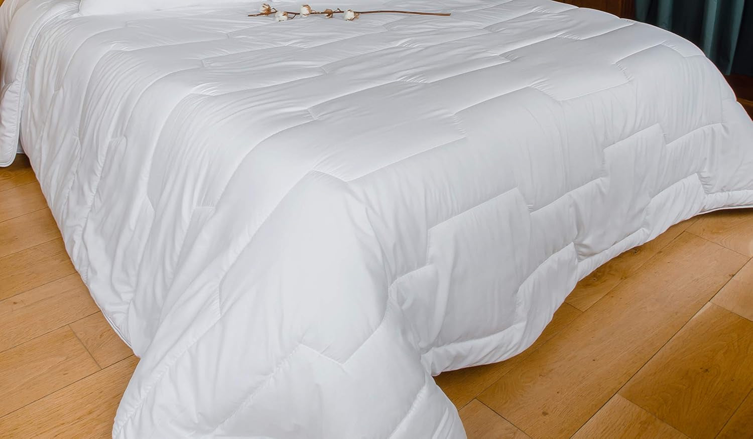 Plapumă COLAS NORMAND, antiacarieni și antibacteriană, ușoară, 260 X 240 cm, efect de lungă durată, igienă perfectă, microfibră, moale și confortabilă, lavabilă, albă 53130250 Plapumi si pilote Naty Shop