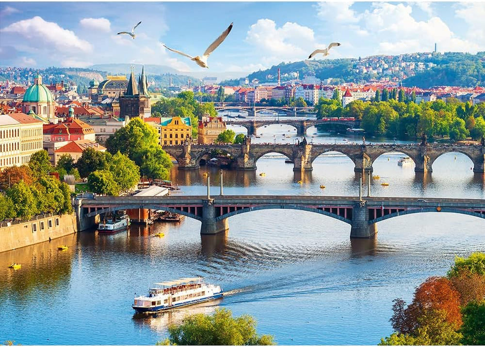Trefl, Puzzle, Praga, Republica Cehă, 500 piese, Calitate premium, Pentru adulți și copii cu vârsta de peste 10 ani Puzzle Naty Shop