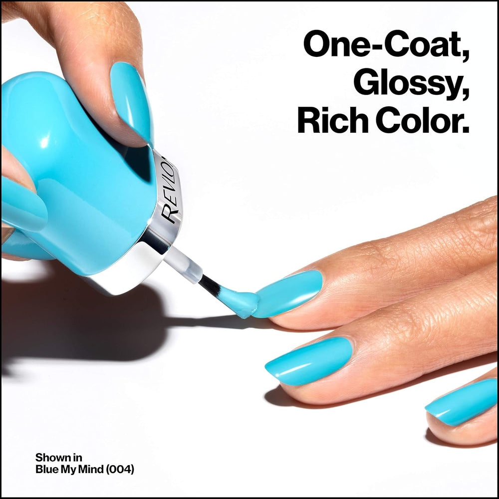 Oja Revlon Ultra HD Snap, formulă vegană de lungă durată, uscare rapidă și acoperire completă într-un singur strat, culoare (8 ml), roșu și negru (014), unisex