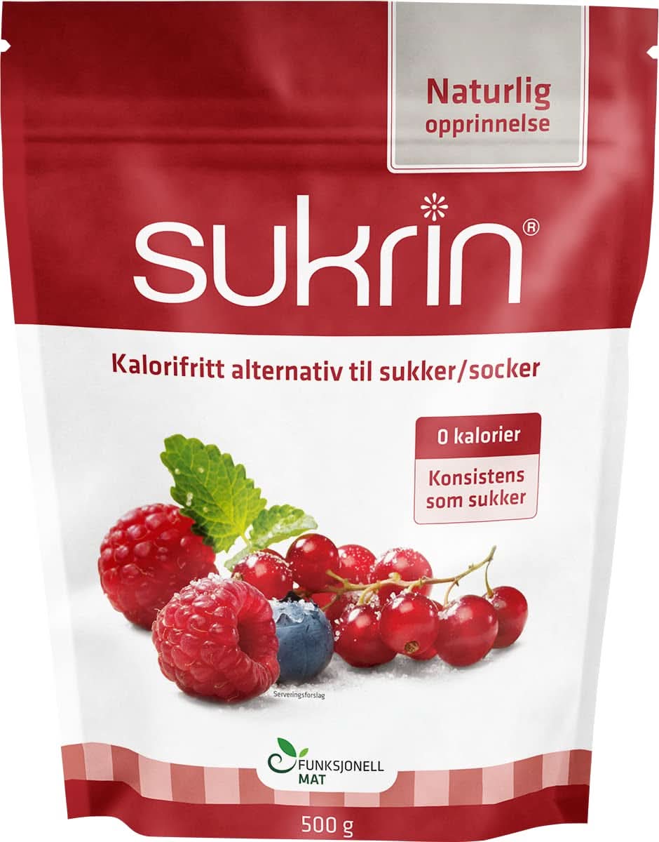 Sukrin Erythritol, alternativa naturală la zahăr fără calorii, 1 pachet, 500 grame Indulcitori Naty Shop