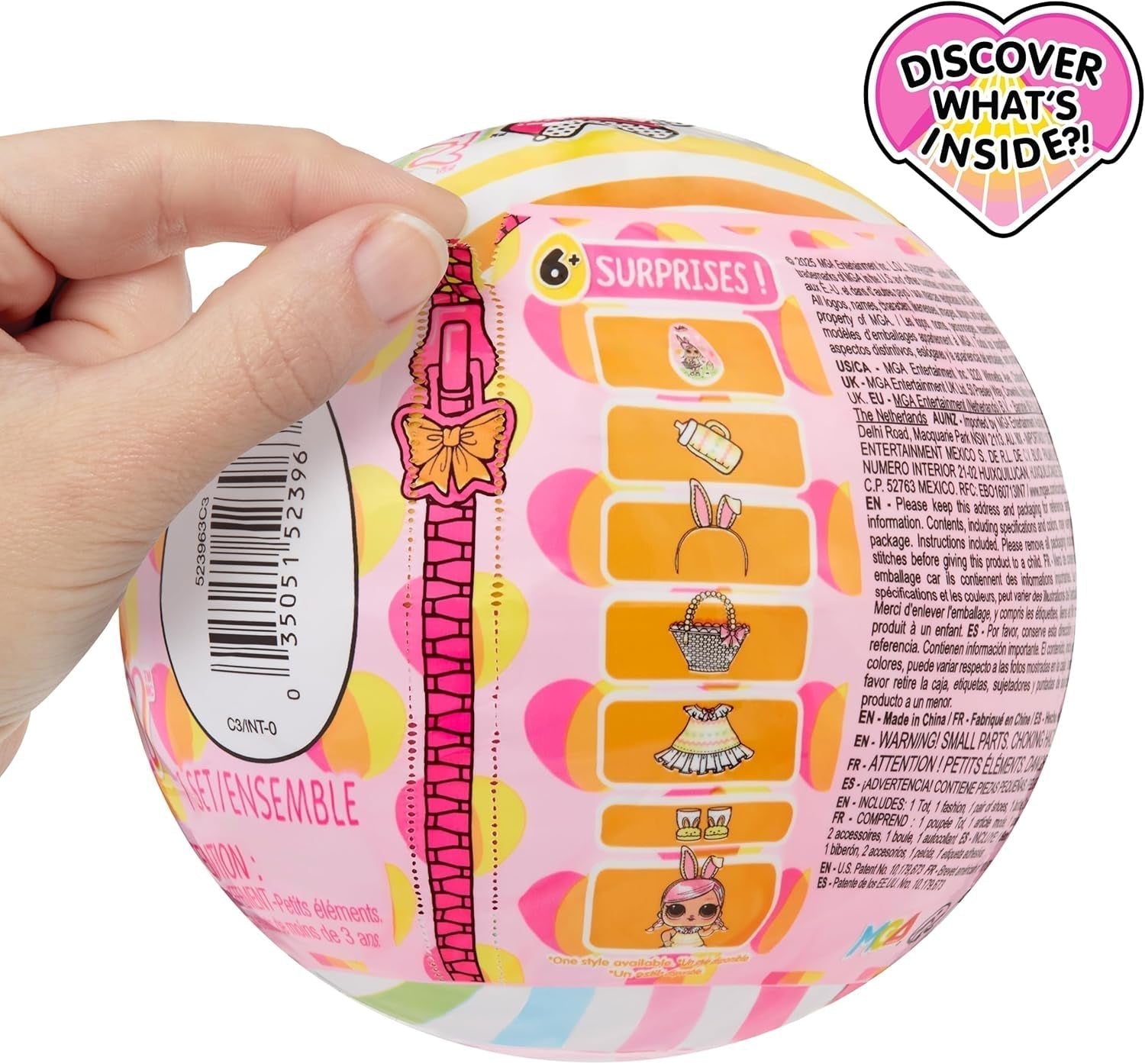 L.O.L. Surprise! 523963-EUC Pastel Party Hops Tot-1 Ediție specială 6 surprize, inclusiv modă și accesorii magice de primăvară, două păpuși de colecționat, pentru copii de 4 ani și peste Papusi Naty Shop