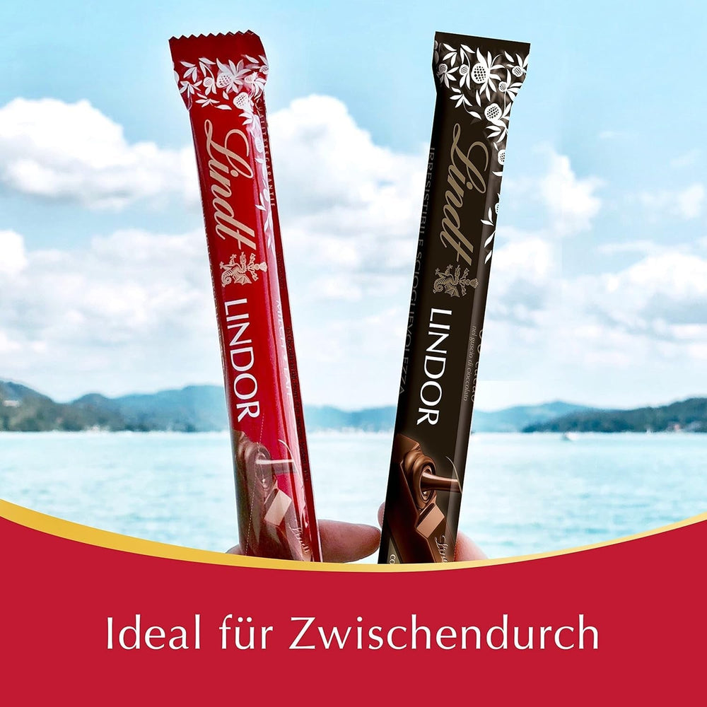 Lindt LINDOR Milchschokoladentafeln, 24 x 38 Gramm Pralinen Naty Shop