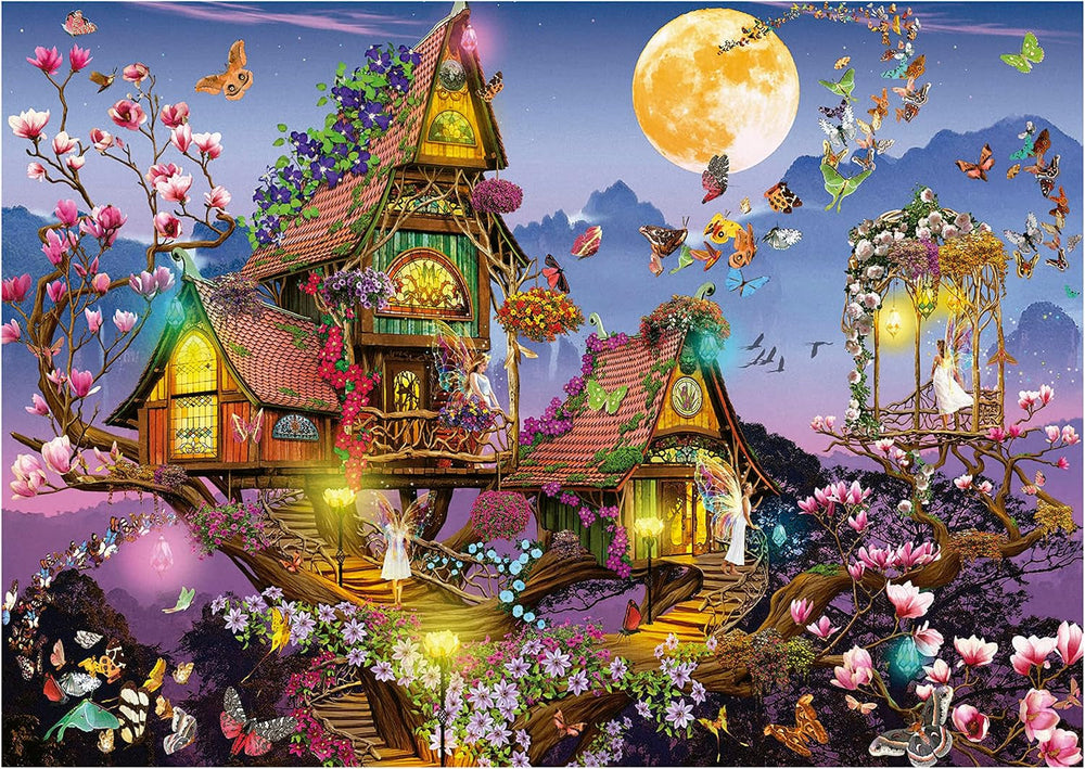 Educa - Puzzle 500 piese pentru adulti | casa zanelor, puzzle 500 piese pentru adulti si copii de la 11 ani, fantezie, basme, zane (19554) Puzzle Naty Shop