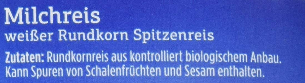 Davert Milchreis (1 x 500 g) - Bio