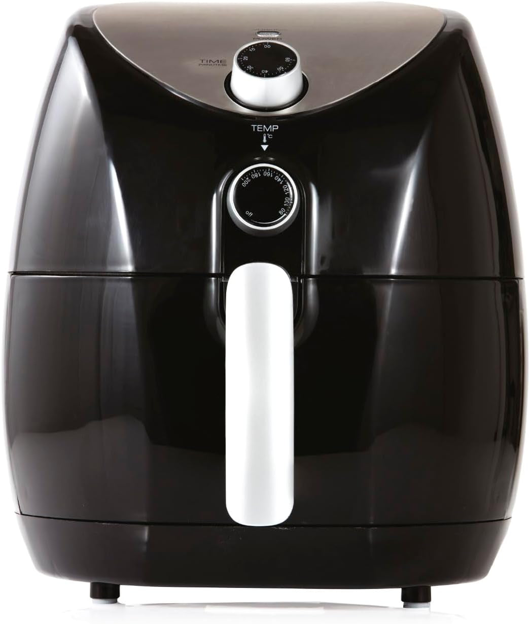 Tower T17021 Heißluftfritteuse, 60-Minuten-Timer – 4,3 l, 1500 W Geräte Naty Shop 4,3 l Heißluftfritteuse, Schwarz