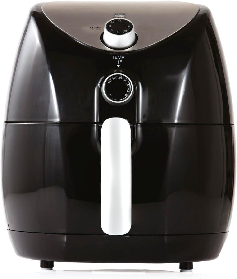 Tower T17021 Heißluftfritteuse, 60-Minuten-Timer – 4,3 l, 1500 W Geräte Naty Shop 4,3 l Heißluftfritteuse, Schwarz