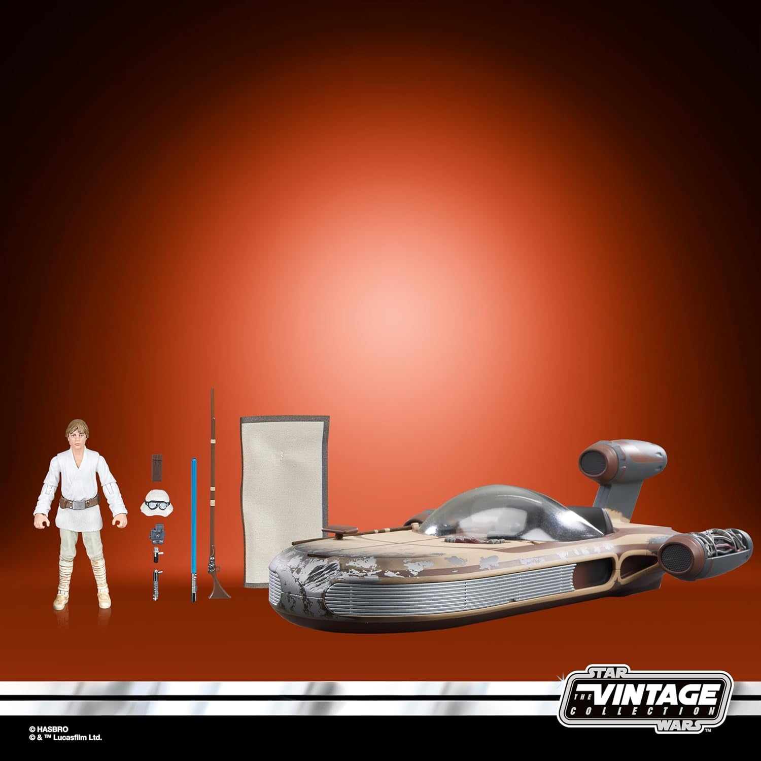Star Wars Vintage Collection Landspeeder & Luke Skywalker, Star Wars: A New Hope Actionfigur und Fahrzeug, 9,5 cm Actionfiguren Naty Shop