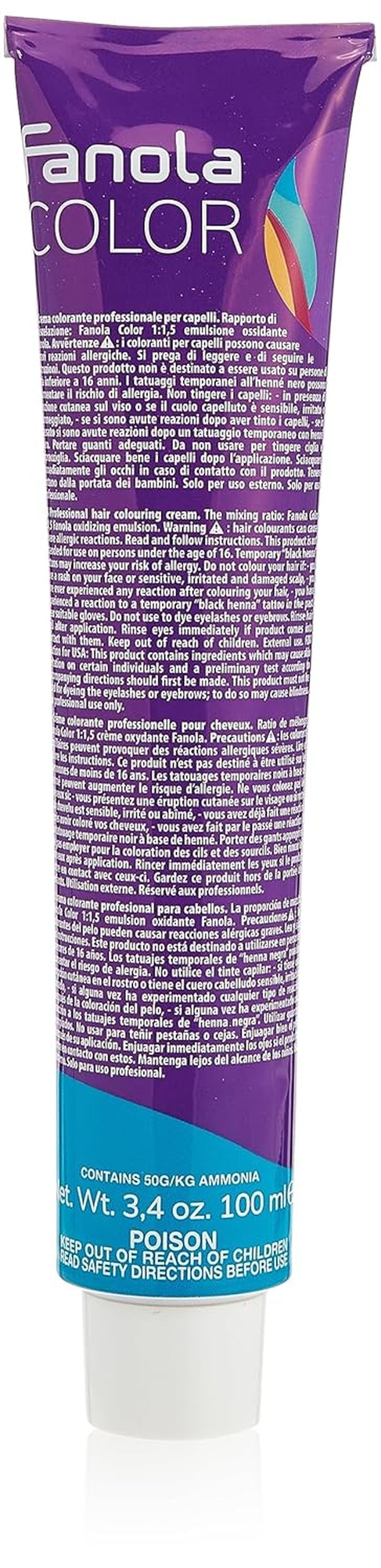 Fanola crema colore Cremă colorantă 7.0 Blond, 100 ml Vopsea pentru par Naty Shop Argint Mixton