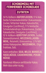 Dr. Oetker Vitalis Muesli cu ciocolată neagră: Muesli pentru micul dejun cu ciocolată neagră, pachet de 6 (6 x 600g)