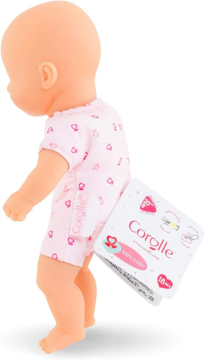 Corolle 9000120130 - Mon Premier Poupon Mini Calin 20cm, Französische Puppe mit Charme und Vanilleduft