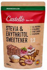 Stevia + Erythritol 1:3 Süßstoff, 1G = 3G Zucker, 850 Gramm Süßstoffe Naty Shop