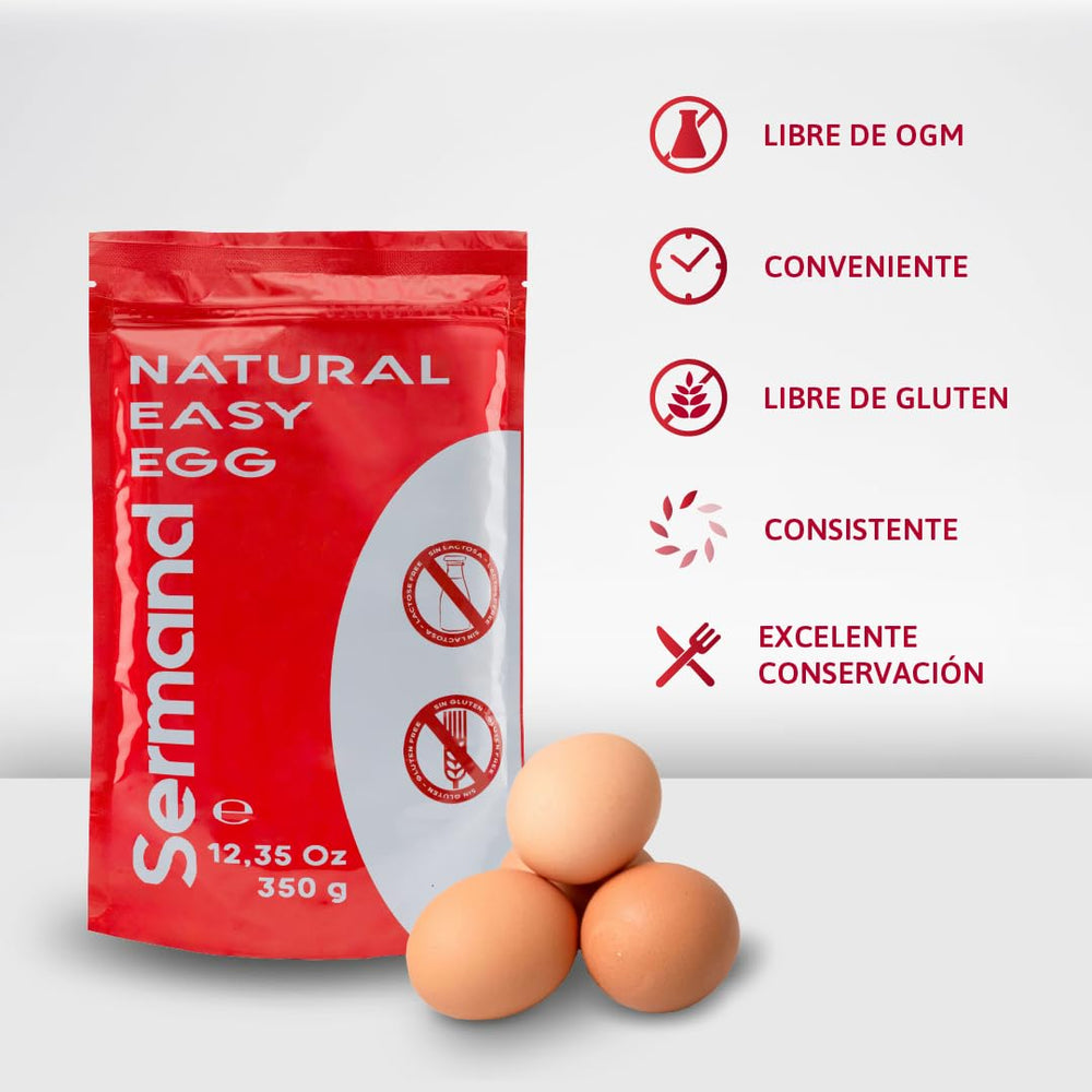 Eiweißpulver für Baiser (350 g) | Pasteurisiertes Eiklar | Getrocknetes Eiweiß | Laktosefrei Glutenfrei | In wiederverschließbarem Zip-Beutel