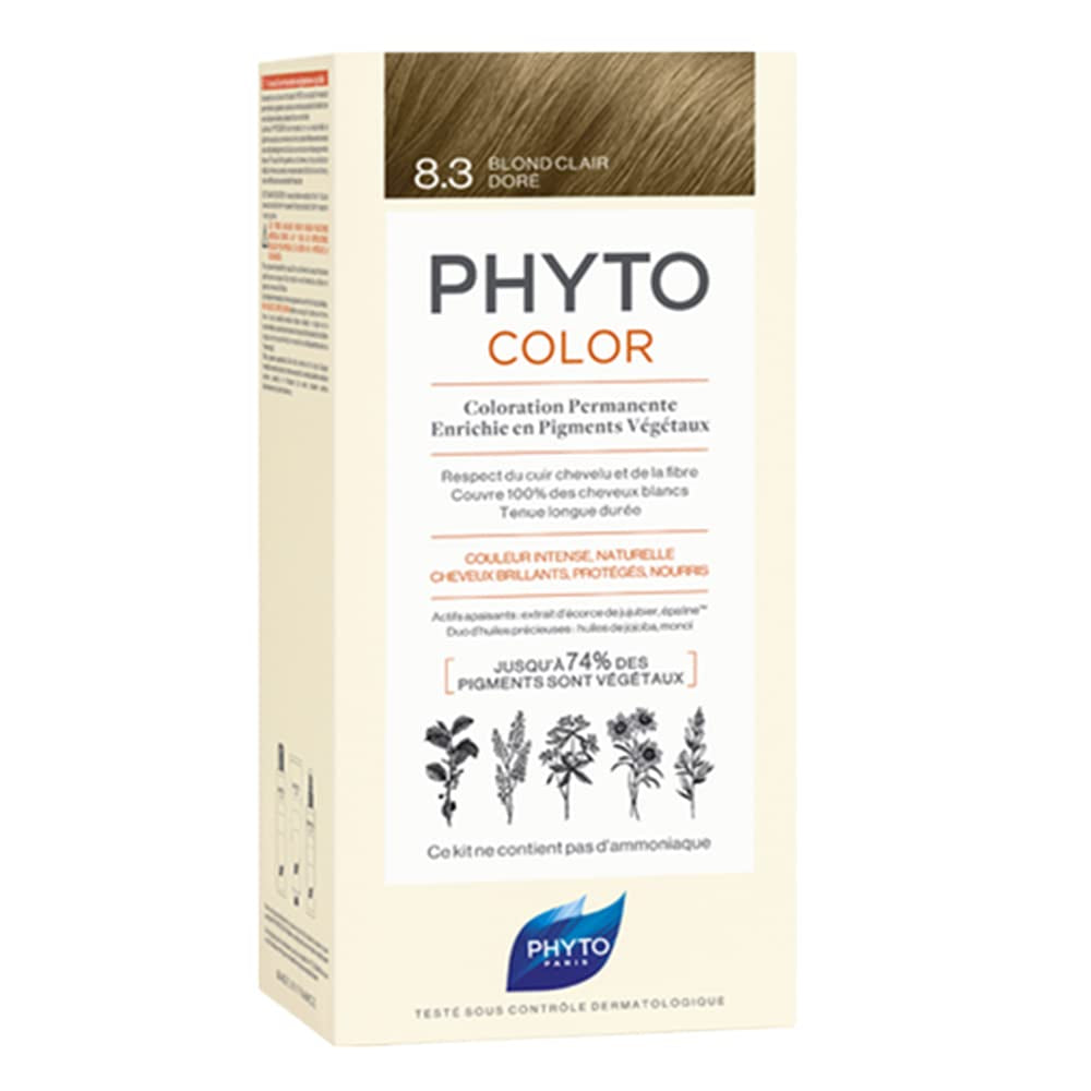 Culoare permanentă pentru păr, 5.3 Light Golden Brown Vopsea pentru par Naty Shop 8.3 Blond auriu deschis