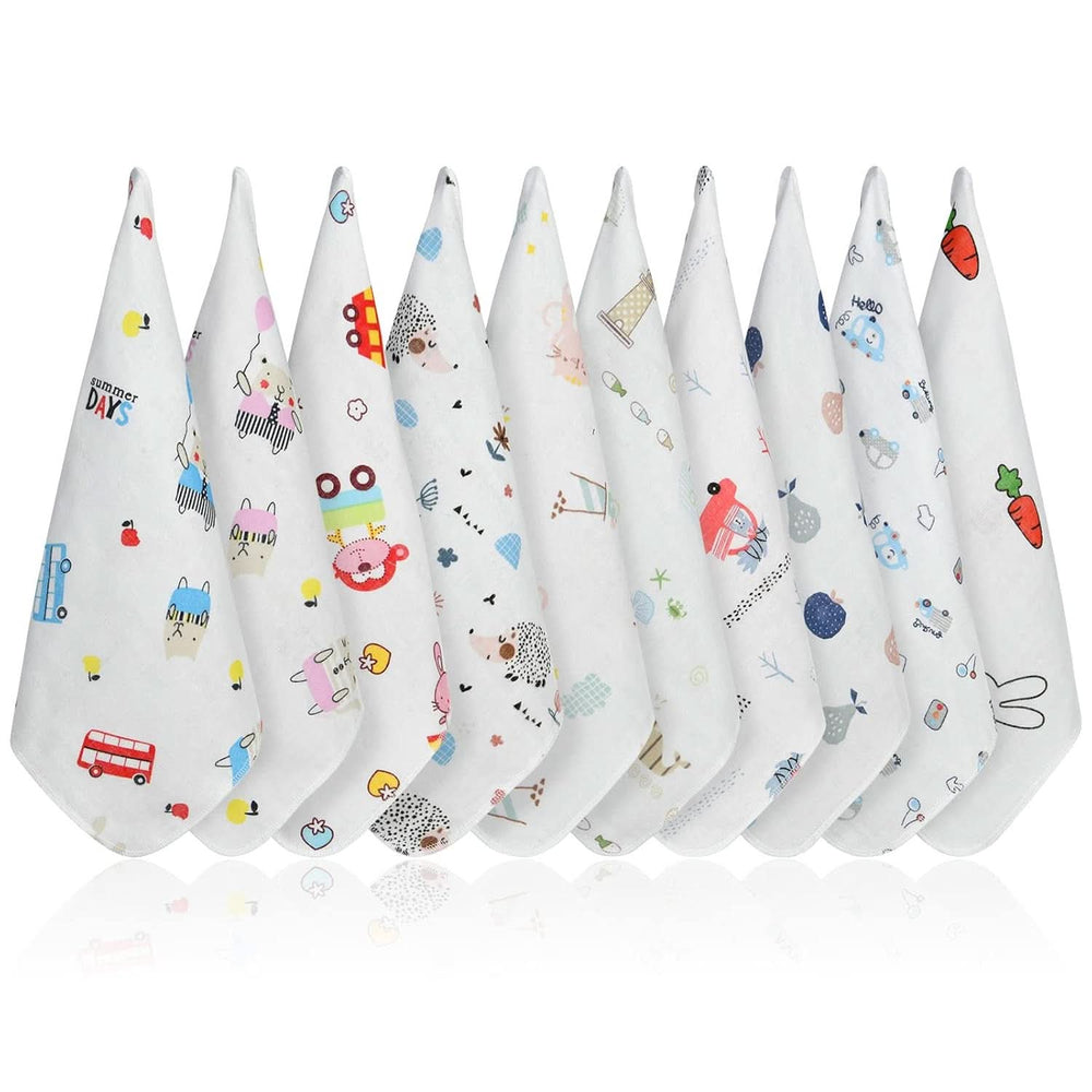 Baby-Musselin-Handtücher, Packung mit 8 saugfähigen Handtüchern aus Bio-Baumwolle, 25 x 25 cm. Mutter und Baby Naty Shop