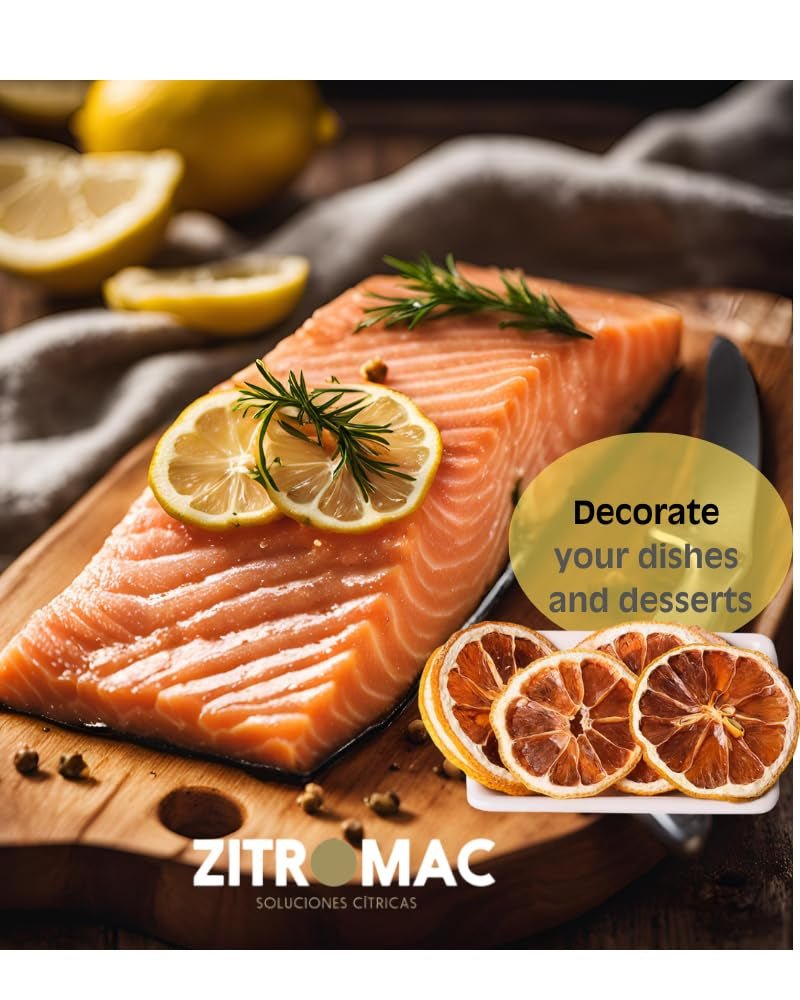 45g Felii de lămâie uscată, felii de fructe uscate pentru cocktailuri, lămâie uscată ca decor pentru Crăciun, vin fiert, ceai, coacere|100% lămâi uscate naturale Produse deshidratate Naty Shop