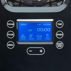 Cloer 6980 Vakuum Standmixer / 800 Watt / 21.000 U/Min. / inkl. Vorratsbehälter/Vakuumventil/Automatikprogramme/Eis-Crush-Funktion/Reinigungsfunktion/Schwarz, 1500 Milliliter Kitchen Naty Shop