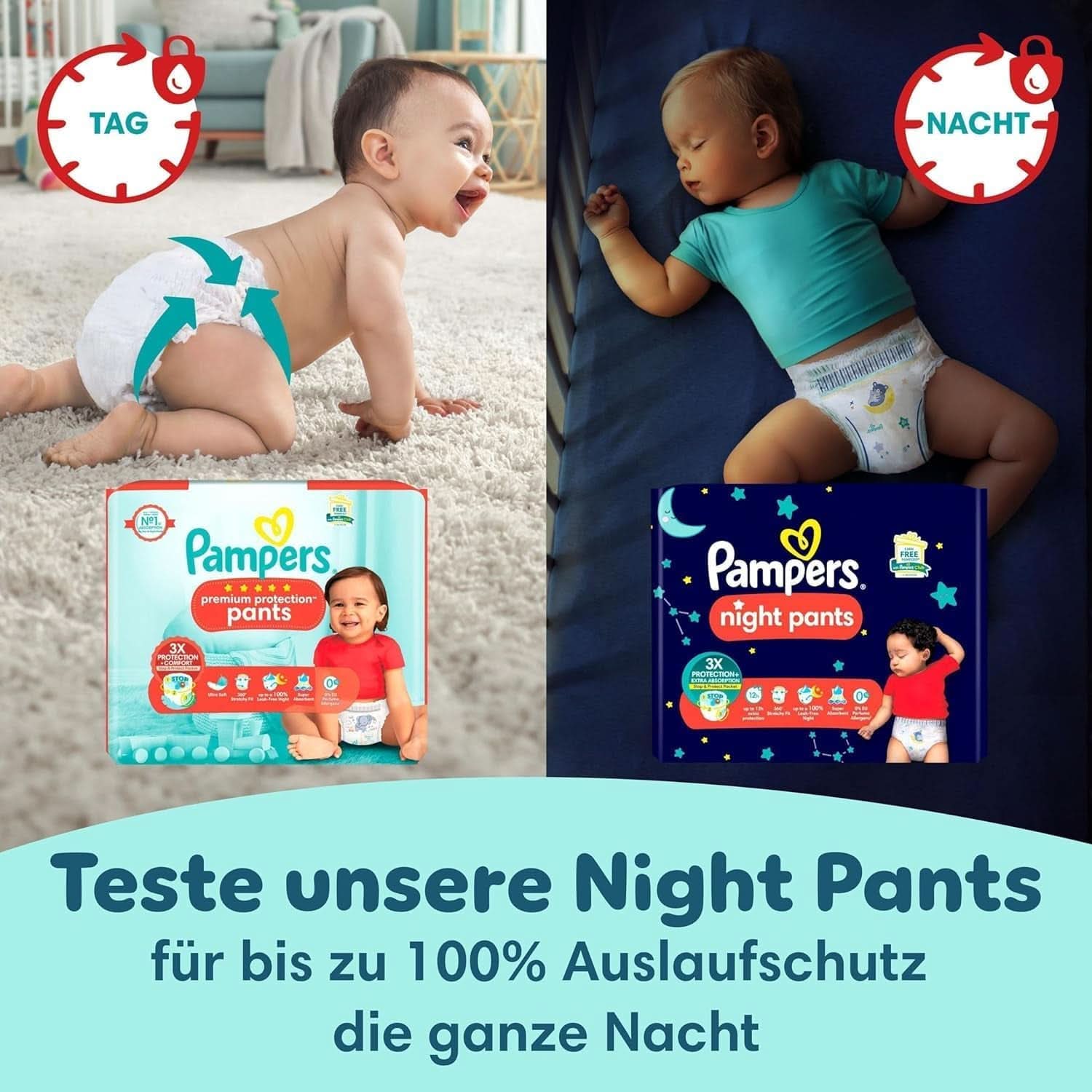 Pampers Premium Protection Pants, mărimea 6 Extra Large 15+kg Big Pack (30 bucăți) Mama si Copilul Naty Shop