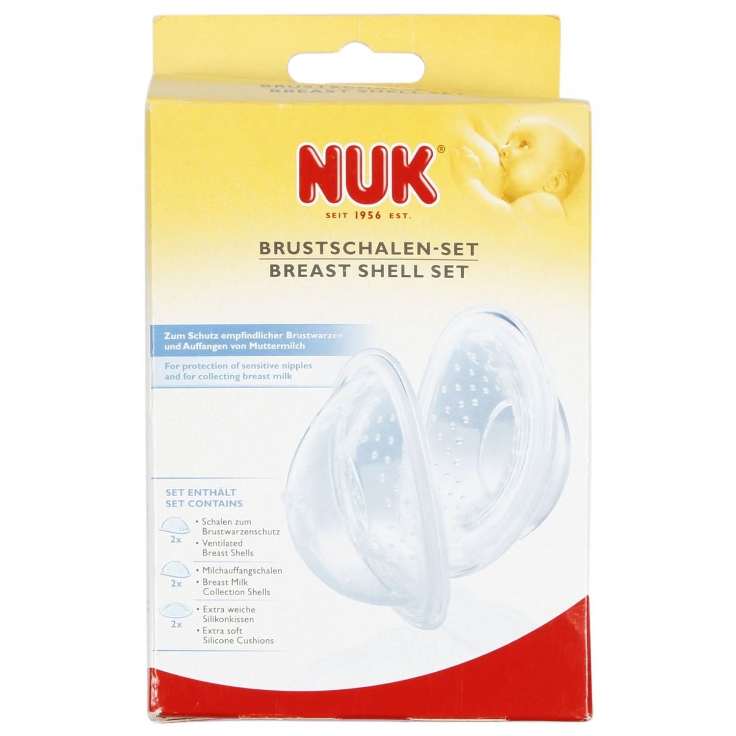 NUK Brustschalen-Set, 6-Teiliges Komplett-Set Accesorii Hrana si Alaptare Bebe Naty Shop