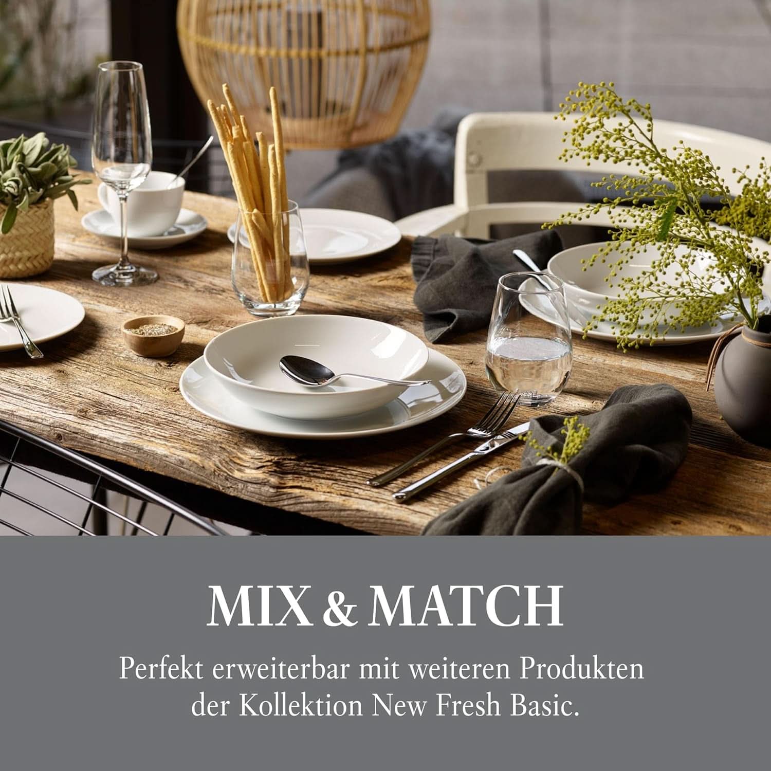 Vivo von Villeroy & Boch – New Fresh Basic Besteckset 24-teilig für 6 Personen Kitchen Naty Shop