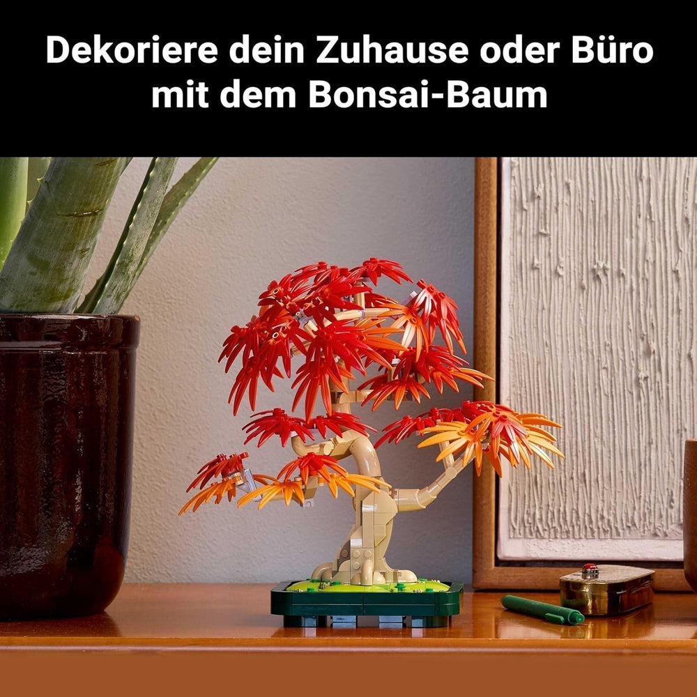 LEGO Botanicals Japanischer Rotahorn – Bonsai-Baum – Kunstpflanzen-Set mit roten und orangefarbenen Blättern, plus Schale – Heimdekoration – Geschenkidee für Erwachsene – 10348 Bausets Besuchen Sie den LEGO-Store
