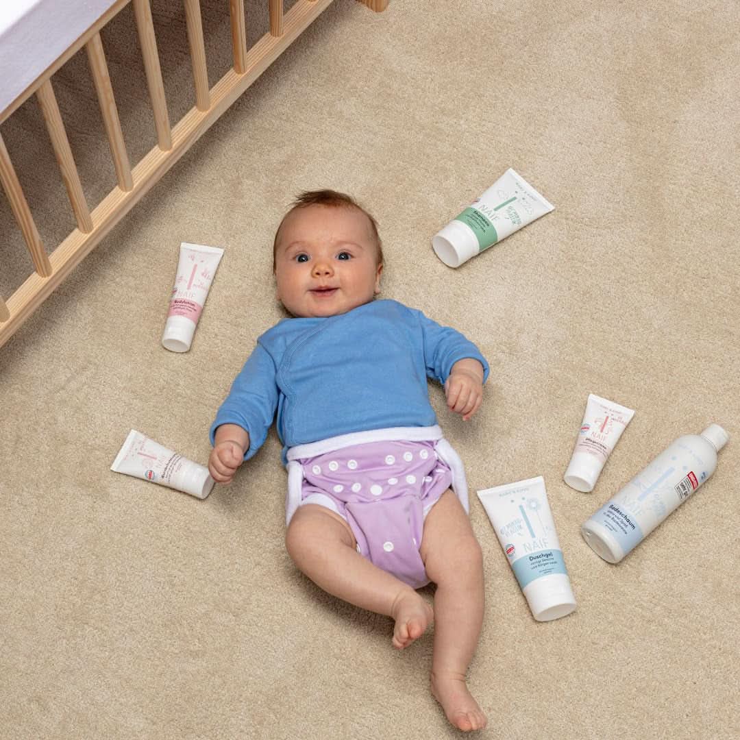 Naïf nahrhaftes Waschgel – Für Babys und Kinder – Natürliche Inhaltsstoffe – 100 % vegan – 200 ml Mutter und Kind Naty Shop