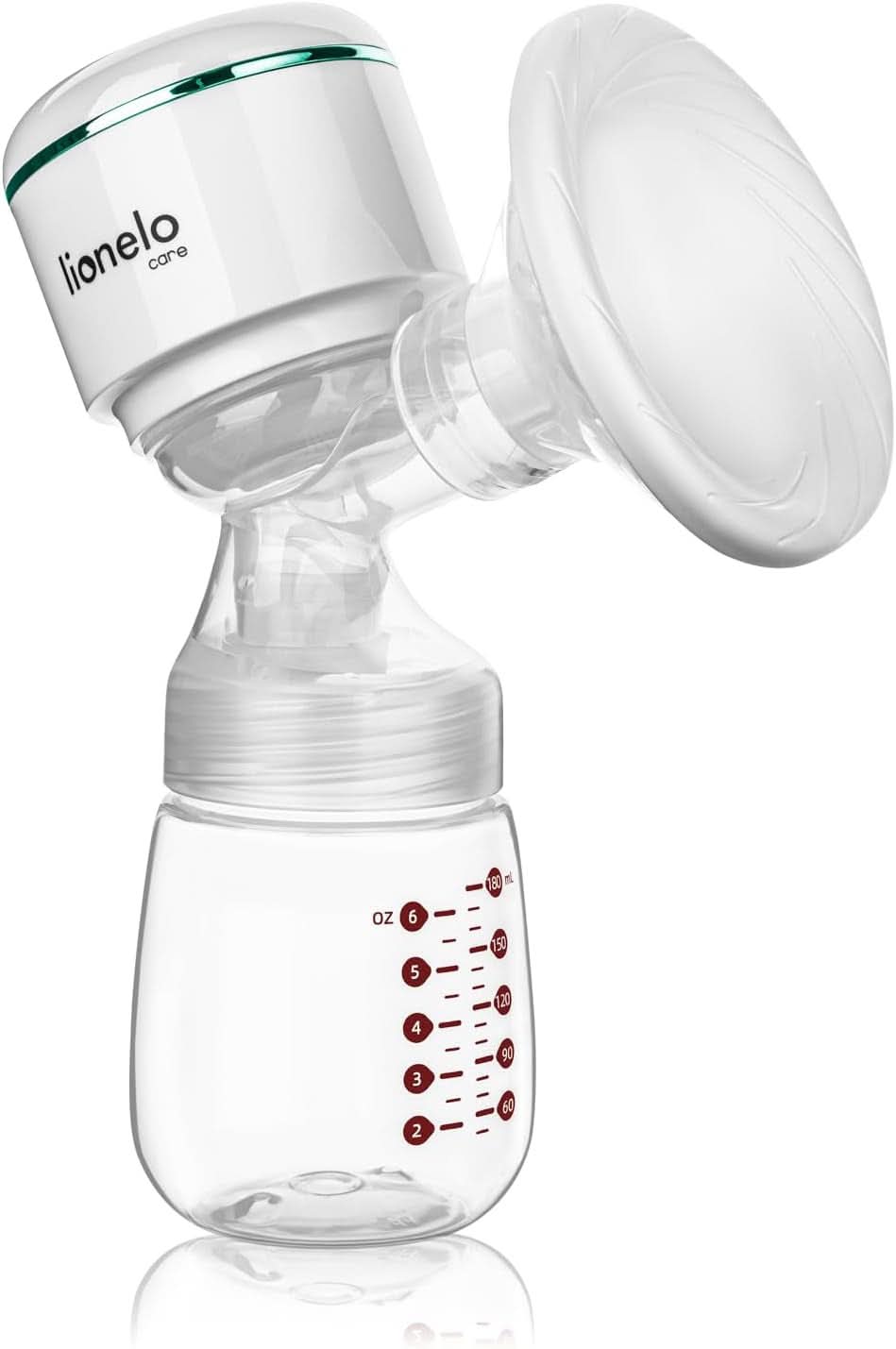 LIONELO Elektrische Muttermilchpumpe LIONELO Fidi plus 180 ml, energiesparende tragbare Pumpe, 9 Massagestufen, Betriebszeit 150 Min. Zubehör Essen und Stillen Bebe Naty Shop