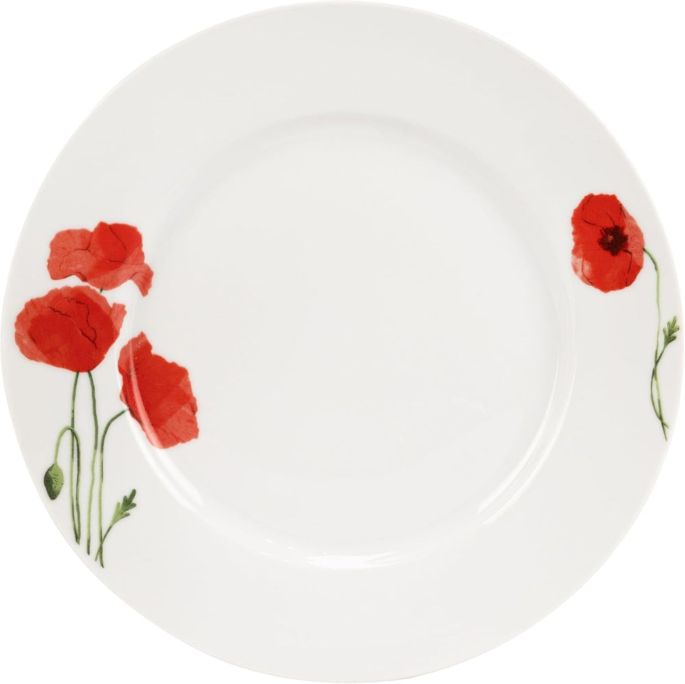 Set de veselă pentru 6 persoane - 18 piese - Set de farfurii din porțelan - Set de veselă albă - Set de bol și farfurie - Veselă modernă - Farfurii - Serviciu de masă - Set de veselă pentru 6 persoane