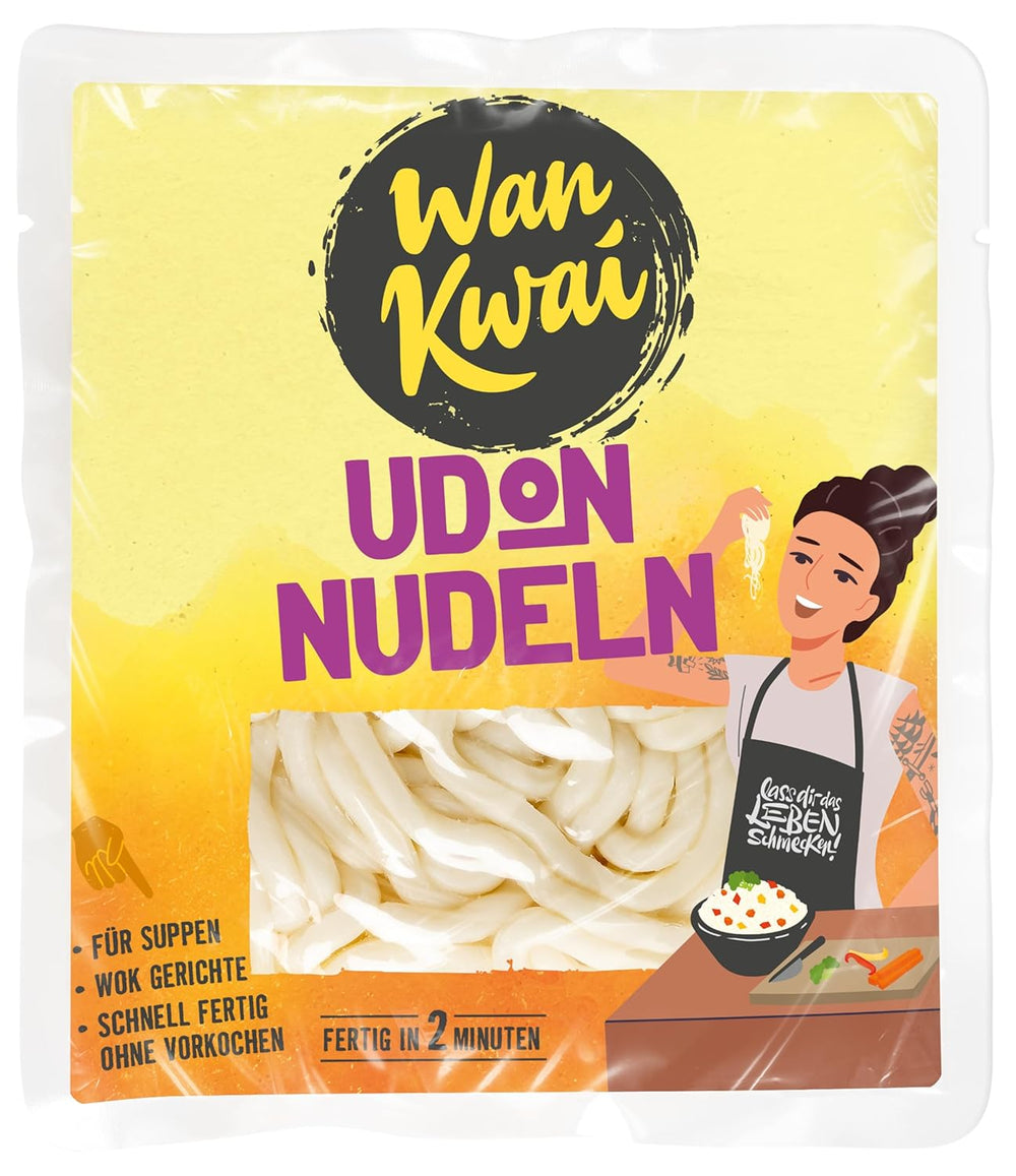 Wan Kwai breite Reisnudeln 250 g – Authentische Sorte für Pad Thai, Suppen und mehr. Vegan und glutenfrei. Fertig in 8 Minuten.
