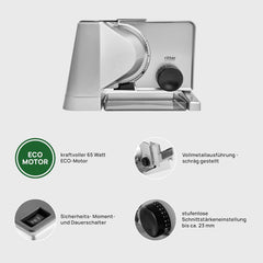 Ritter Solida 4, elektrischer Allesschneider mit mehreren Funktionen Rasnite und Allesschneider Naty Shop