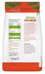 Freche Freunde Bio-Gemüsenudeln „Karotte“, 25 % Gemüseanteil, vegan, 6er-Pack (6 x 300 g)