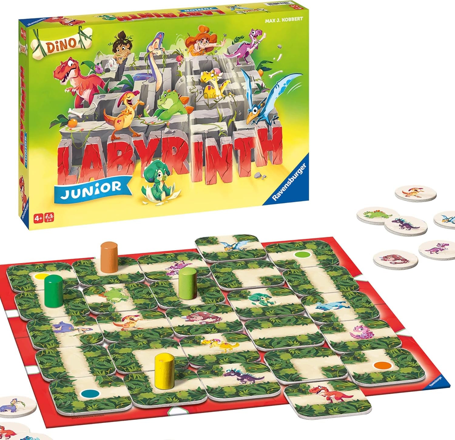 Ravensburger Kinderspiel 20847 – Junior Labyrinth – Familienklassiker für Kleinkinder, Spiel ab 4 Jahren – Brettspiel geeignet für 2–4 Spieler, Junior Edition