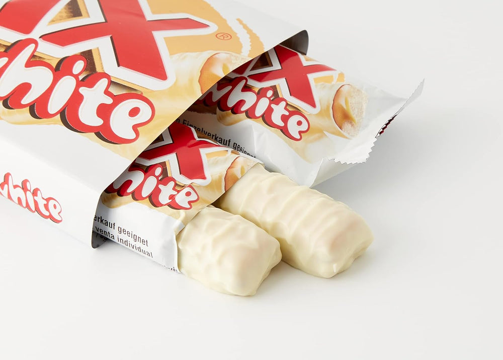 Batoane de ciocolată albă Twix | Caramel, Biscuite, Ciocolată albă | Pachet multiplu de ciocolată | 5 batoane (5 x 46 g) (Pachet de 4)