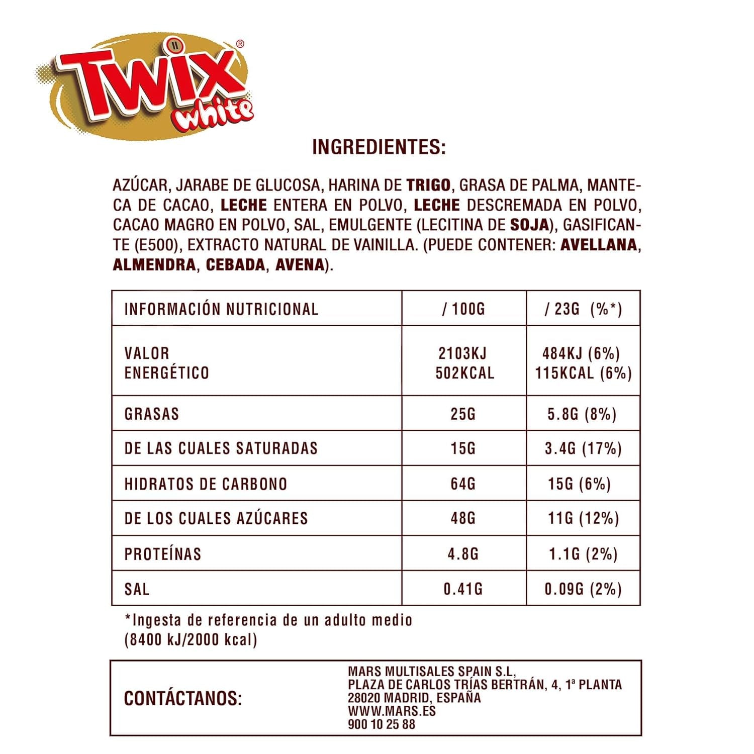 Batoane de ciocolată albă Twix | Caramel, Biscuite, Ciocolată albă | Pachet multiplu de ciocolată | 5 batoane (5 x 46 g) (Pachet de 5)