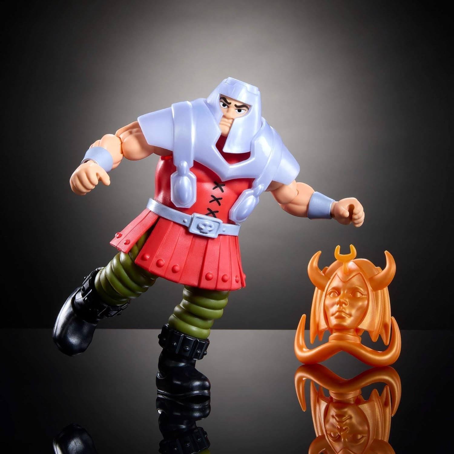 Masters of the Universe Origins Actionfigur Ram Man aus der Cartoon Collection, ca. 14 cm große MOTU Ram Figur 1980er TV Detailliertes Design und Zubehör JBM77 Actionfiguren Naty Shop