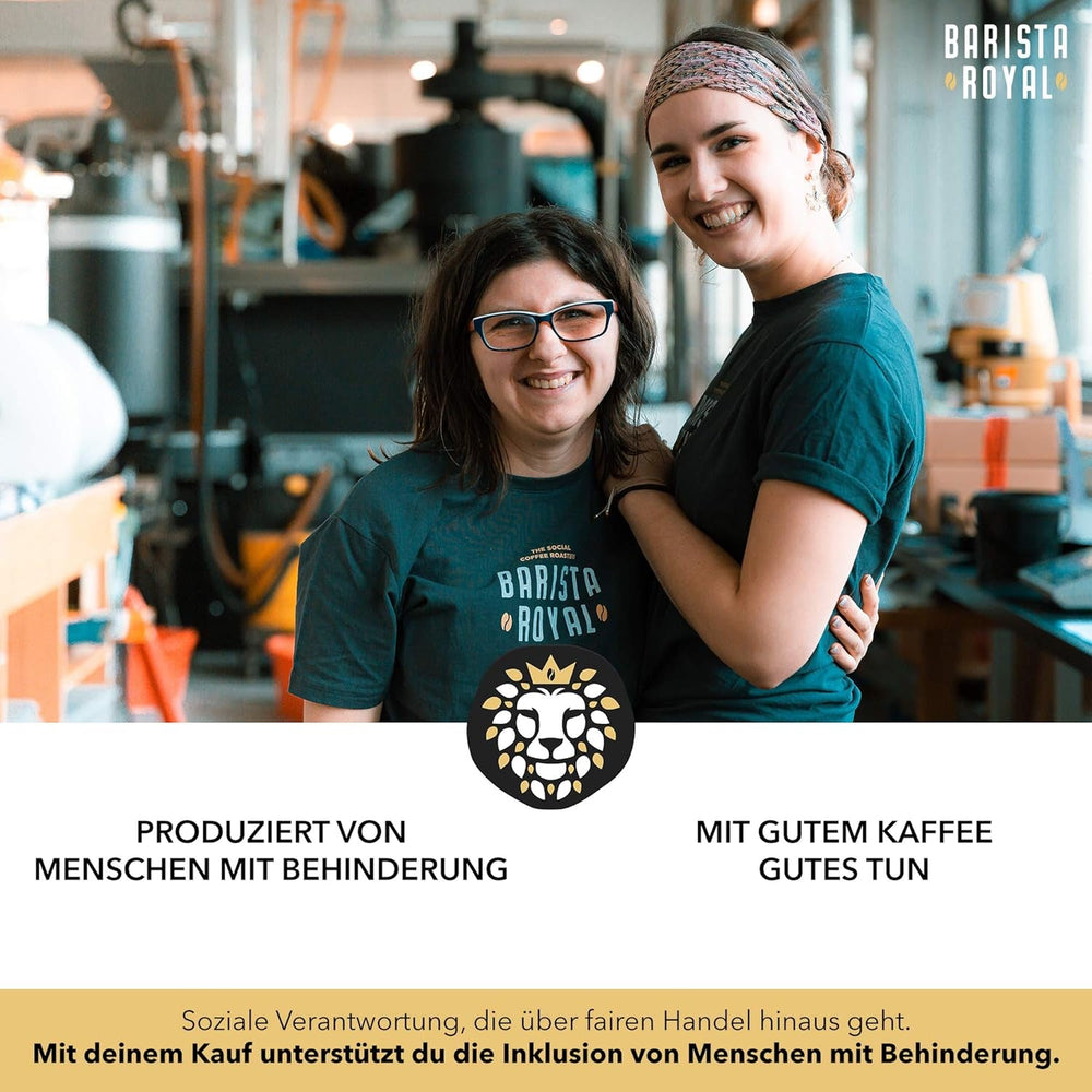 BARISTA ROYAL Espressobohnen 1kg "Amore E Basta Espresso" | Frische Kaffeebohnen direkt gehandelt | 70% Arabica, 30% Robusta Espresso ganze Bohnen | Ideal für Vollautomat und Siebträger