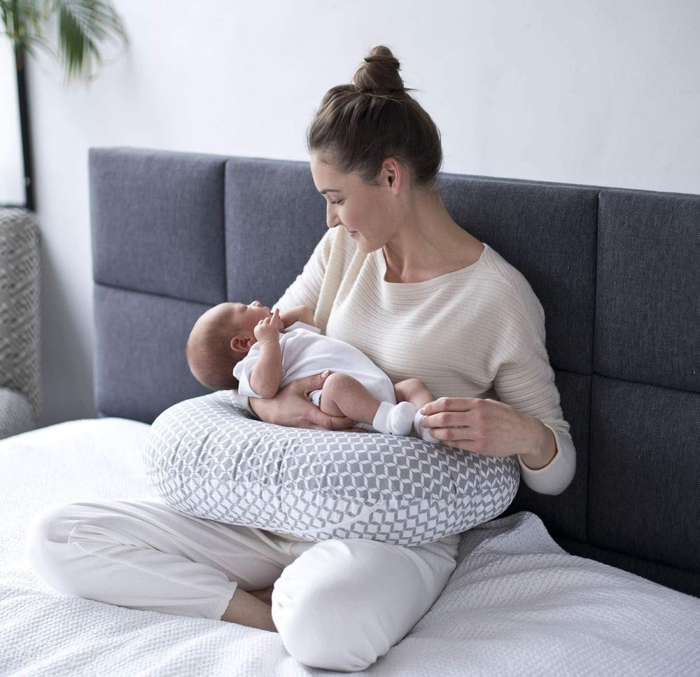 Ergonomisches Stillkissen, Öko-Tex Standard 100, beige Accessoires Essen und Stillen Bebe Naty Shop