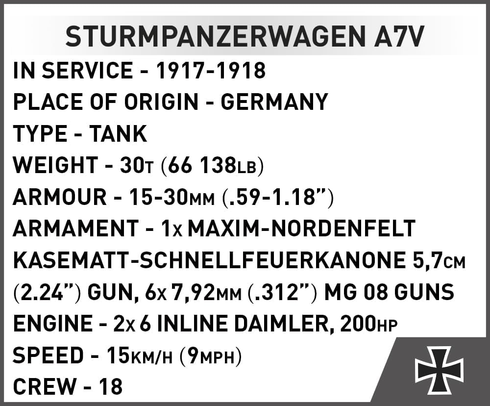 COBI Sturmpanzerwagen A7V