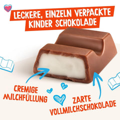 Kids Chocolate Mini – 150 einzeln verpackte Minibars, 900 Gramm Naty Shop Schokoladenbonbons