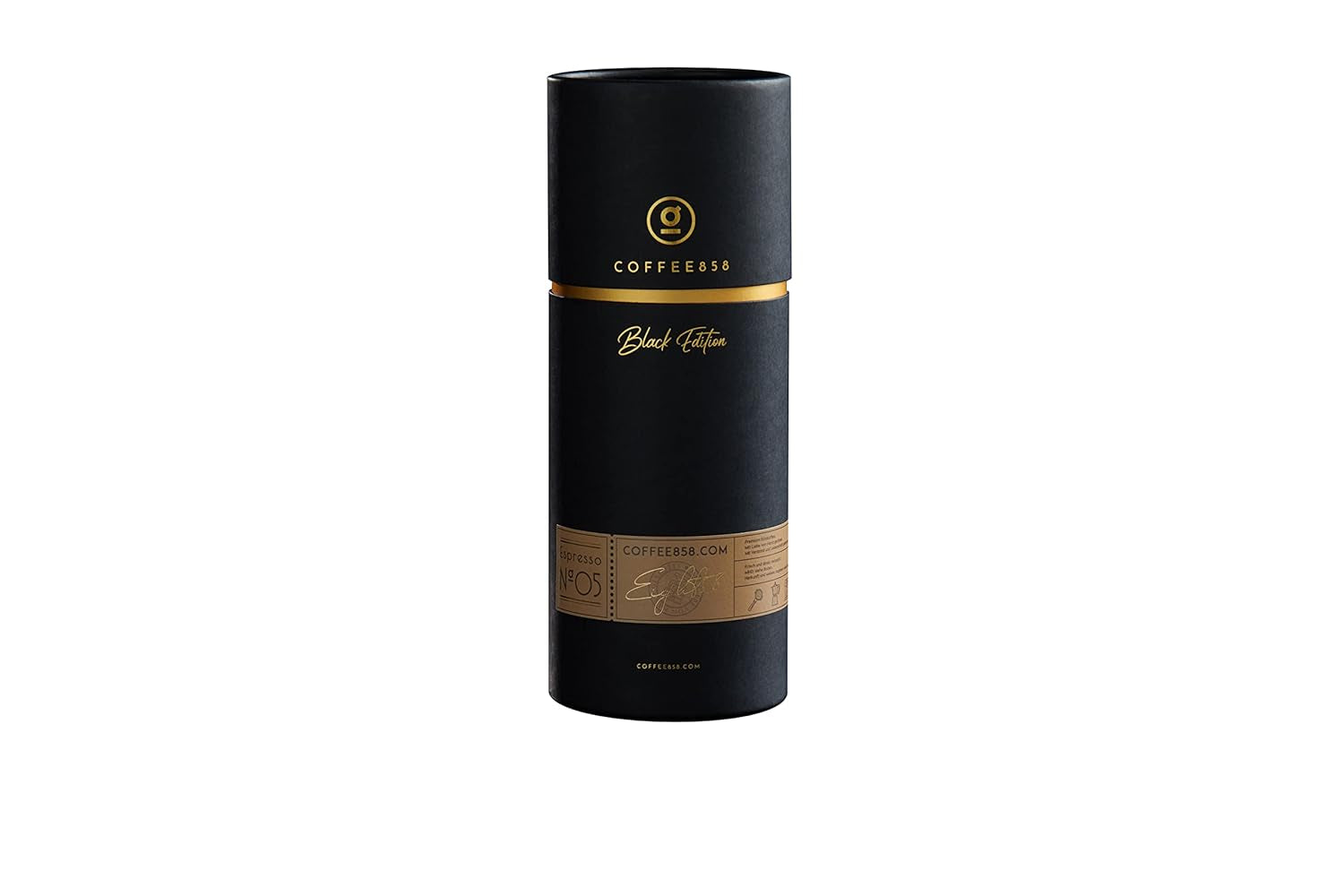 Espresso Nr. 5 - Amestec Arabica de la coffee858 (320g). Amestec pur de Arabica din Brazilia 45%, Honduras 20%, Guatemala 20% și Etiopia 15%.
