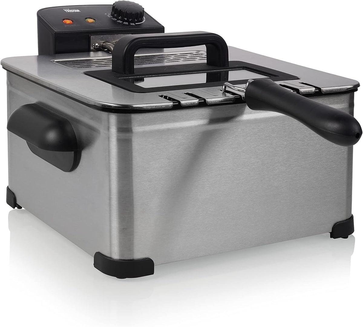 Tristar-Fritteuse, 1 großer Korb und 2 kleine Körbe, einstellbarer Thermostat, Kühlzone, 5 Liter, 2000 W, FR-6949 Appliances Naty Shop Standardtitel