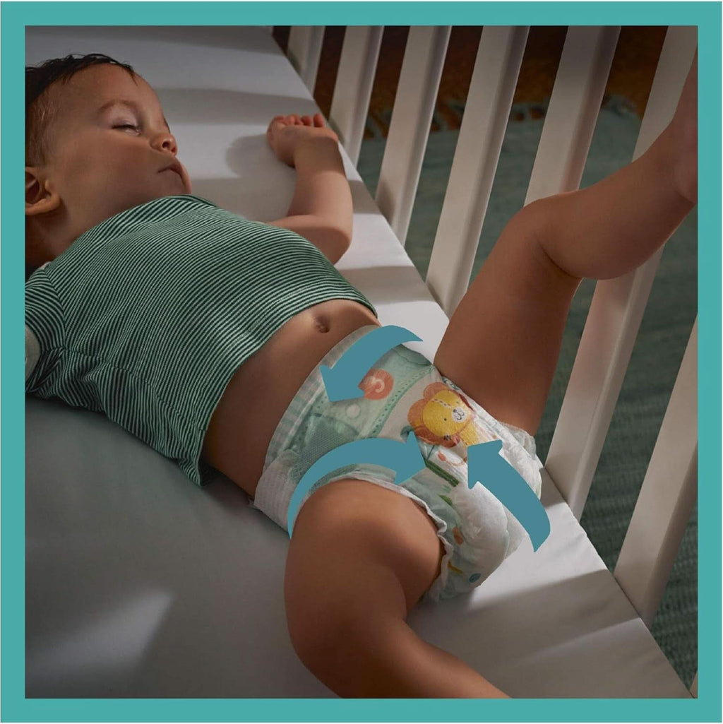Pampers (versiunea clasica), scutece pentru bebeluși mărimea 4+ (10-15 kg), 100 buc Mama si Copilul Naty Shop