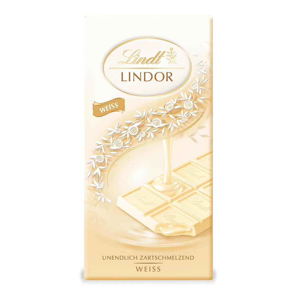 Lindt LINDOR Weiße Schokolade, 100-Gramm-Tafel Pralinen Naty Shop Standardtitel