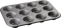 Zenker 12Er Muffinform Energy, Premium-Backform, Für Köstliche Kuchen, Verkürzt Die Backzeit Um Bis Zu 20% (Farbe: Silber/Anthrazit), Menge: 1 Stück, Hellgrau Und Dunkelgrau Formen und Bleche zum Backen Naty Shop