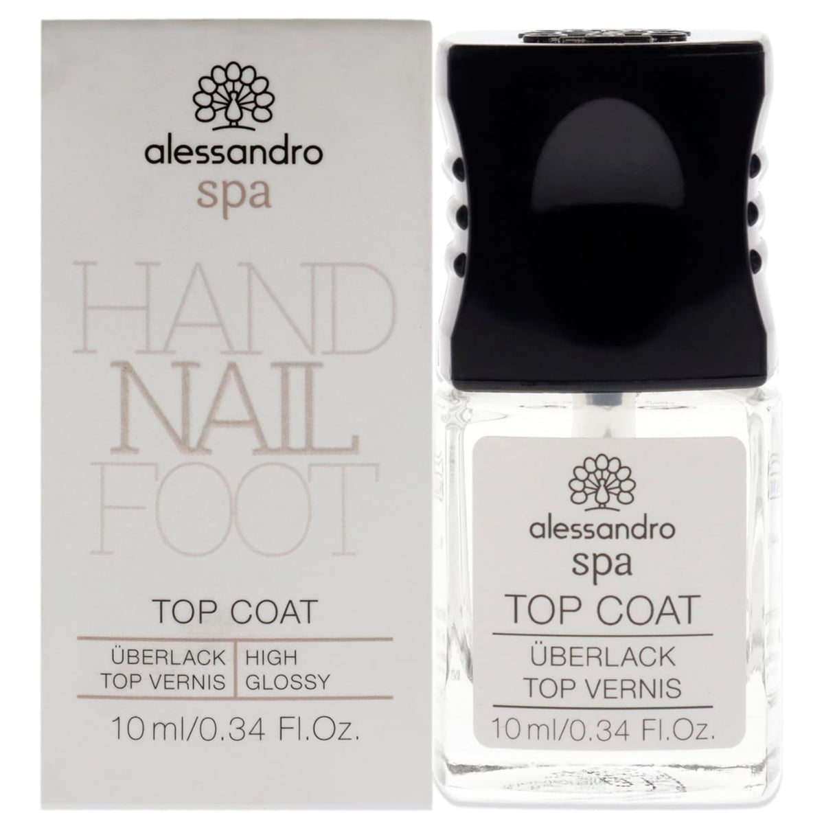 Spa Top Coat - Strat superior cu uscare rapidă pentru sigilarea ojei, protecție și strălucire pentru unghii, 10 ml