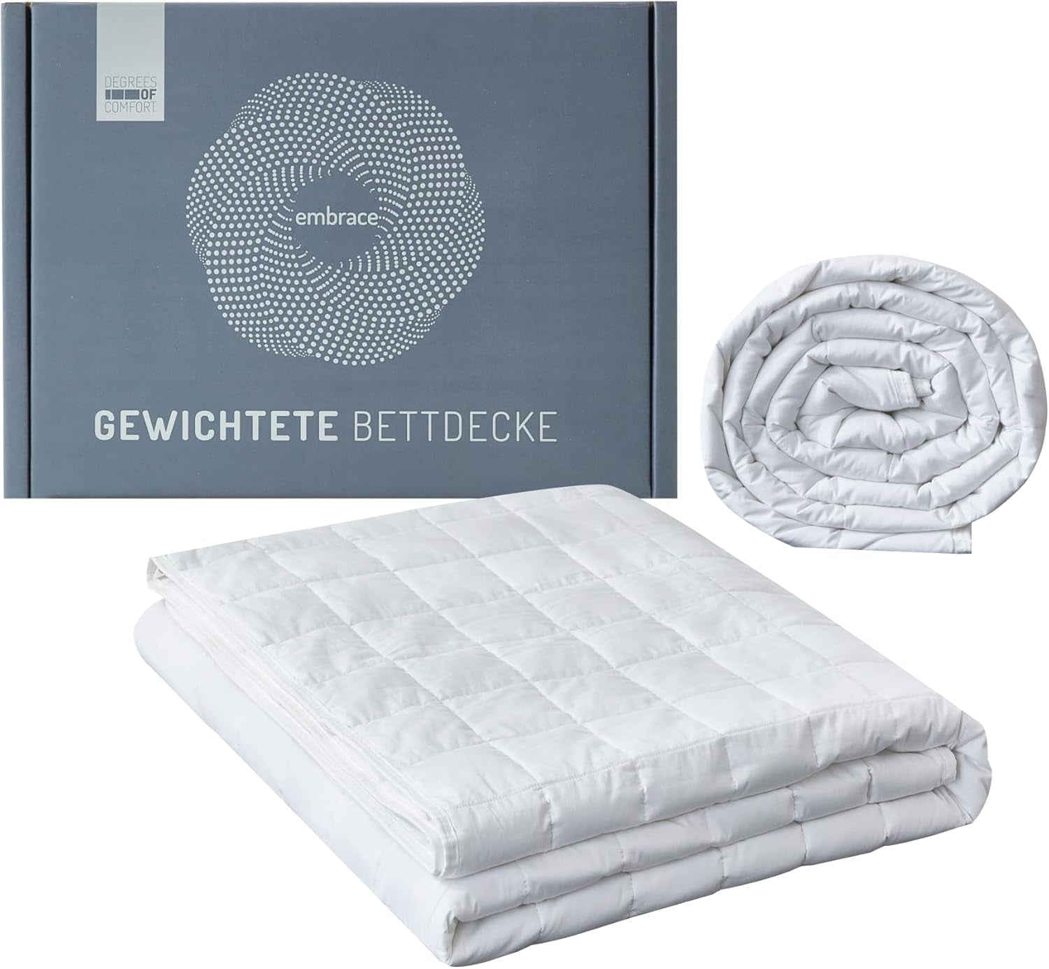 Komfort-Gewichtsdecke 135 x 200 cm, 7 kg, Anti-Stress-Therapiedecke aus 100 % Baumwolle, schwere Decke. Gewichtsdecke für Erwachsene. Kann den Schlaf verbessern und Stress reduzieren. Komfort-Betten und Decken 135 x 200 cm, 7,0 Kilogramm