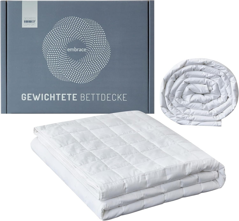 Komfort-Gewichtsdecke 135 x 200 cm, 7 kg, Anti-Stress-Therapiedecke aus 100 % Baumwolle, schwere Decke. Gewichtsdecke für Erwachsene. Kann den Schlaf verbessern und Stress reduzieren. Komfort-Betten und Decken 135 x 200 cm, 7,0 Kilogramm