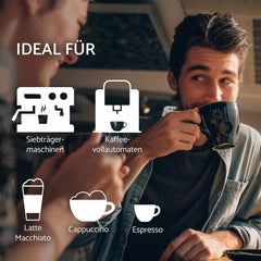 Café HAG Classic Mild Café Crema, boabe de cafea integrală decofeinizată, intensitate 4/5, pentru uz profesional Cafea Naty Shop